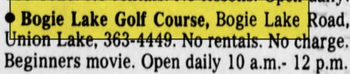 Bogie Lake Golf Course - Dec 29 1983 Listing (newer photo)